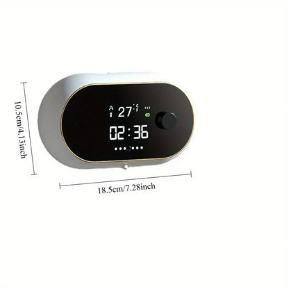 Rechargeable 400Ml Automatic Foaming Soap Dispenser Wall Mounted Touchless Sensor Adjustable Foam LED Screen Bathroom Kitchen